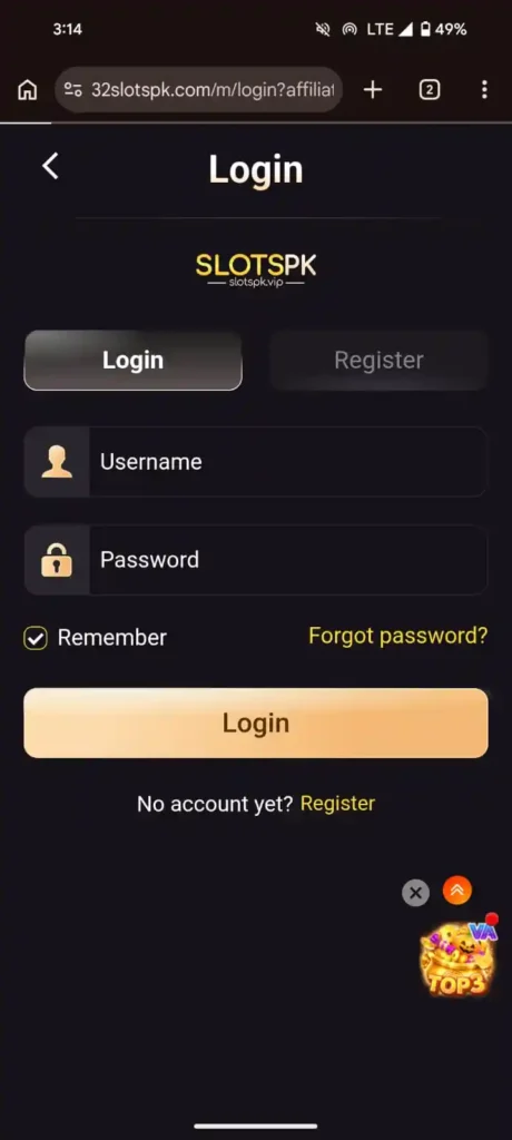 SlotsPK Login
